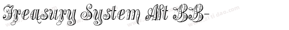Treasury System Alt BB字体转换